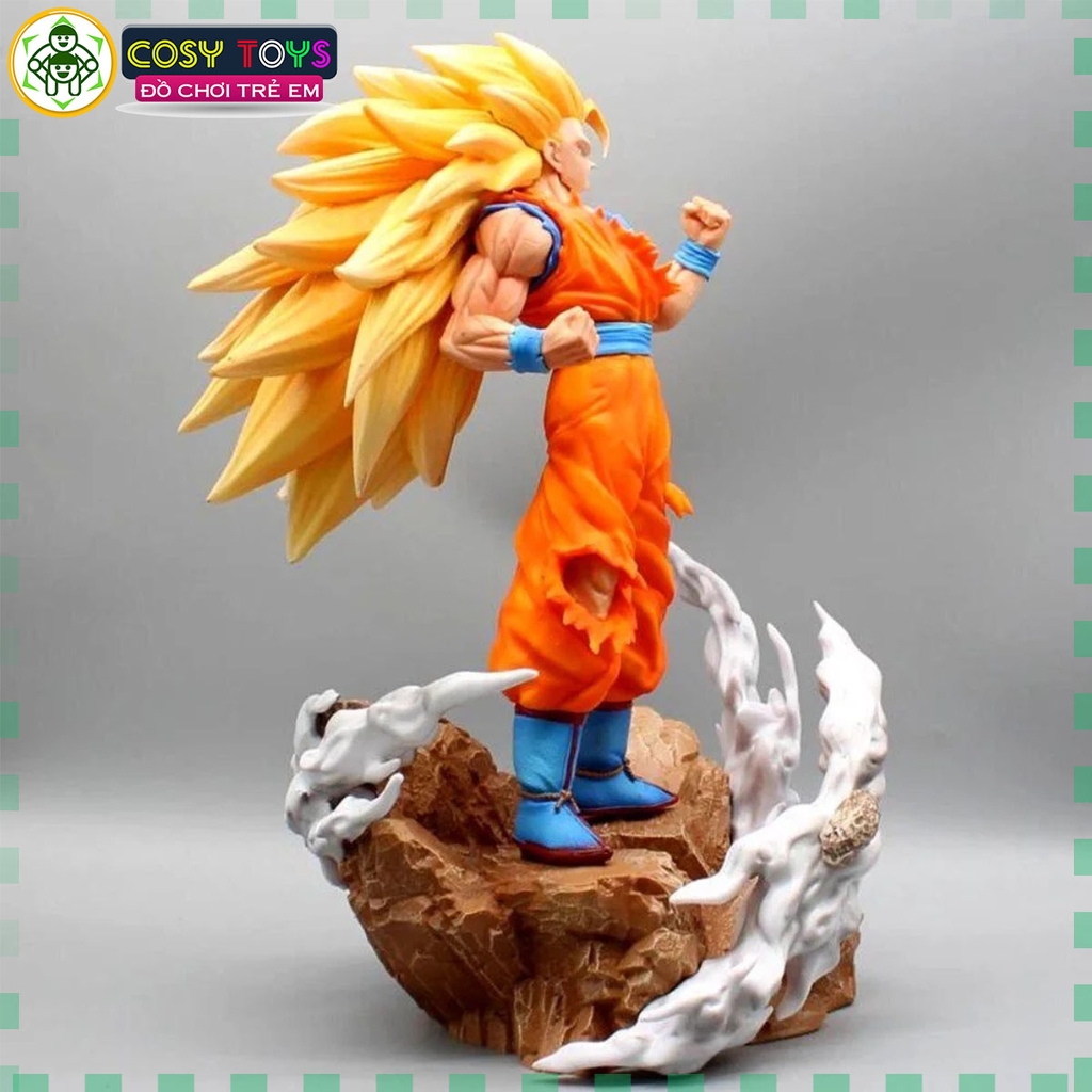 Mô hình DragonBall SonGoku SSJ3 - hàng cao cấp - Cao 37cm - Nặng 3500 Gram - Dragon Ball