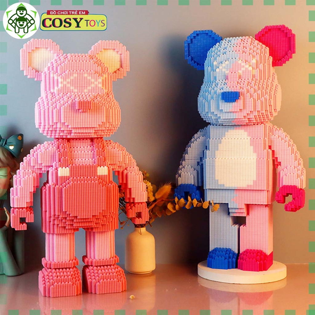 Đồ chơi lắp ghép xếp hình gấu bear brick đủ mẫu và kích thước đa dạng từ 2800 đến 12000 chi tiết
