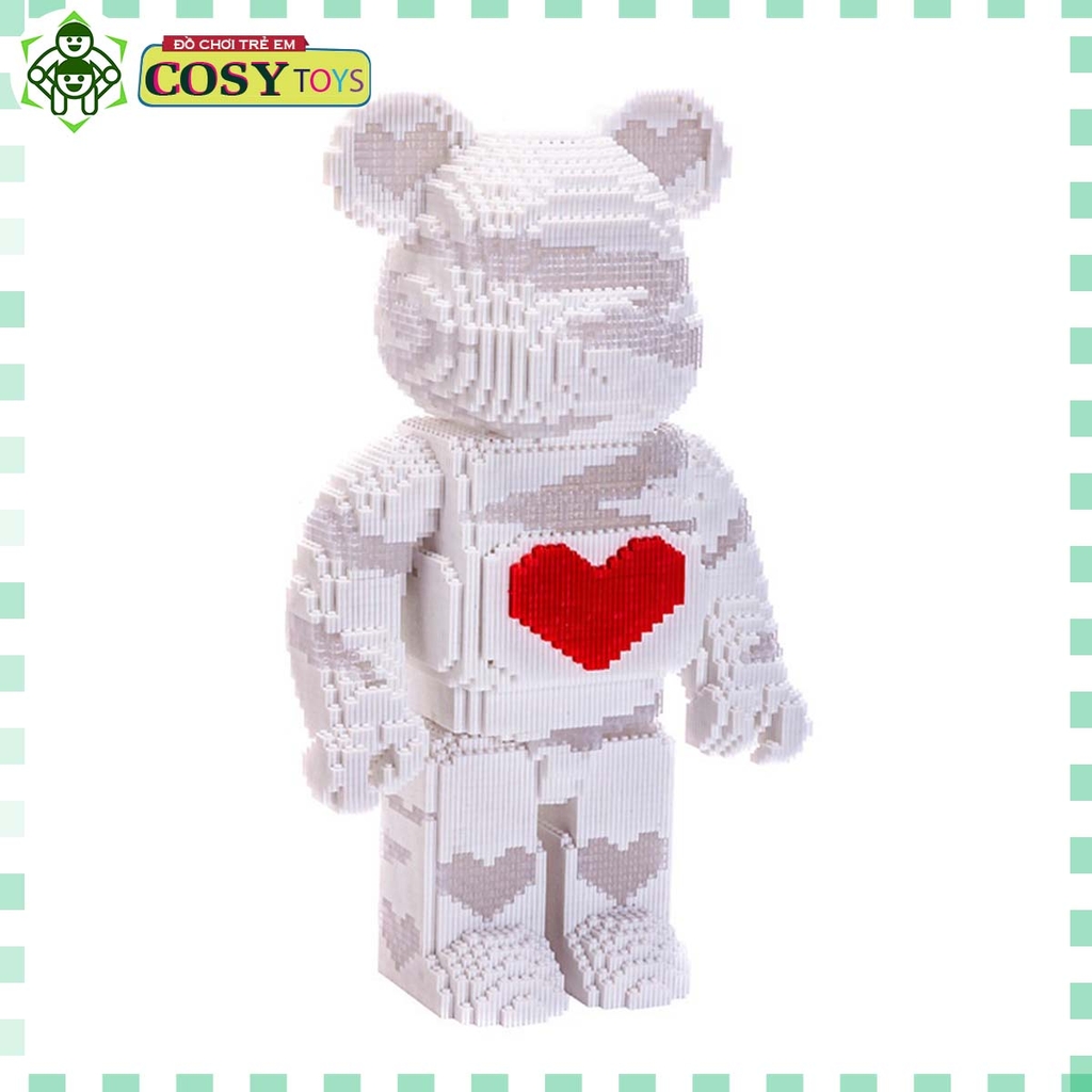 Đồ chơi lắp ghép xếp hình gấu bear brick đủ mẫu và kích thước đa dạng từ 2800 đến 12000 chi tiết