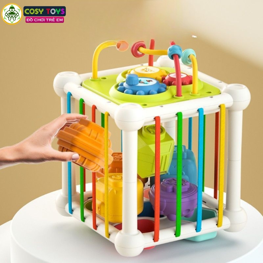 Đồ chơi hộp bận rộn đa chức năng vui nhộn nhiều trò chơi sáng tạo và tư duy dành cho các bé từ 3 tuổi trở lên