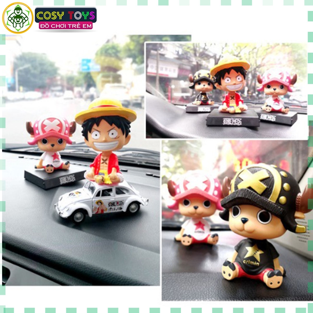 Mô hình Monkey D. Luffy Mũ Rơm Lắc Đầu - One Piece - Có Hộp Màu