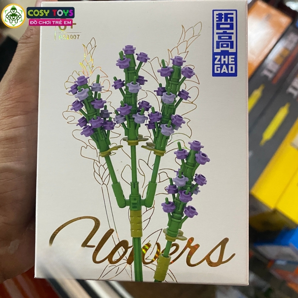 Đồ chơi lắp ghép xếp hình cành hoa đủ mẫu và màu sắc cho bé