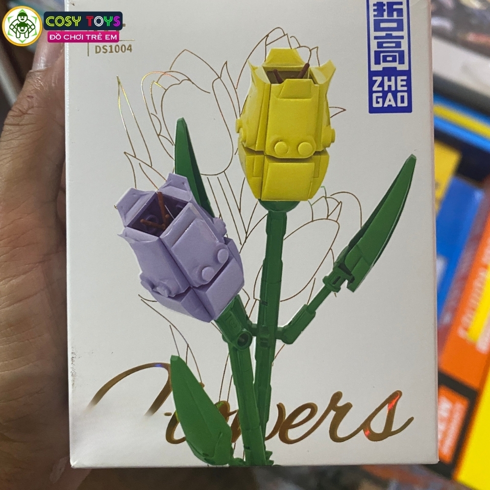 Đồ chơi lắp ghép xếp hình cành hoa đủ mẫu và màu sắc cho bé