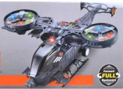 Máy bay trực thăng phi thuyền chạy pin có nhạc và đèn