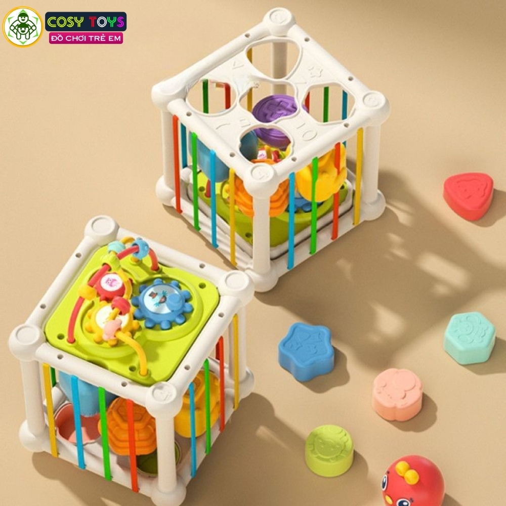 Đồ chơi hộp bận rộn đa chức năng vui nhộn nhiều trò chơi sáng tạo và tư duy dành cho các bé từ 3 tuổi trở lên