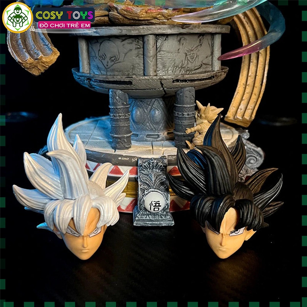 Mô Hình Dragon Ball Songoku 2 màu tóc siêu chất cao 48cm - Figure Dragon Ball - Có Hộp màu