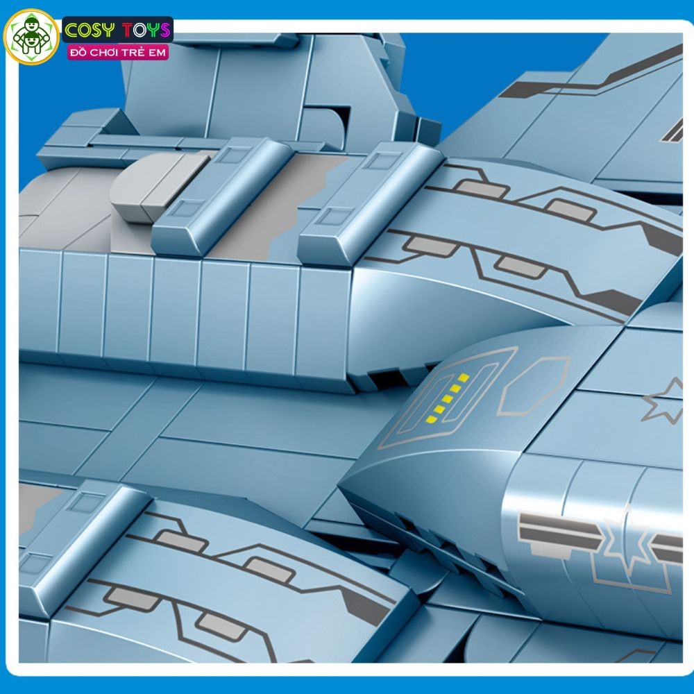 Đồ chơi lắp ghép xếp hình các loại máy bay tiêm kích, vận tải phản lực đủ mẫu với 428-438-421 mảnh ghép