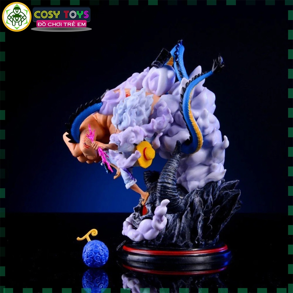 Mô Hình OnePiece Luffy nika gear 5 ( tay trắng ) đại chiến kaido cao 22cm nặng 1kg , Figure OnePiece