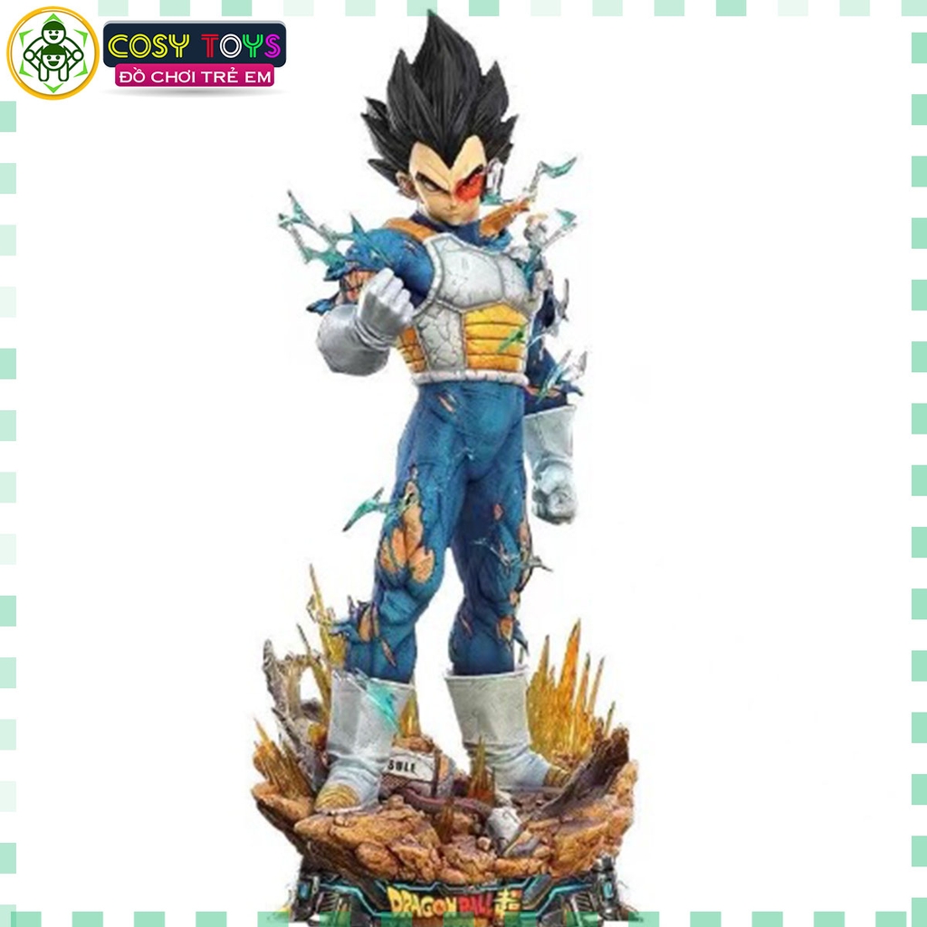 Mô Hình Dragon Ball Vegeta Siêu phẩm 3 đầu thay thế bản có đế cao 53cm , figure DragonBall