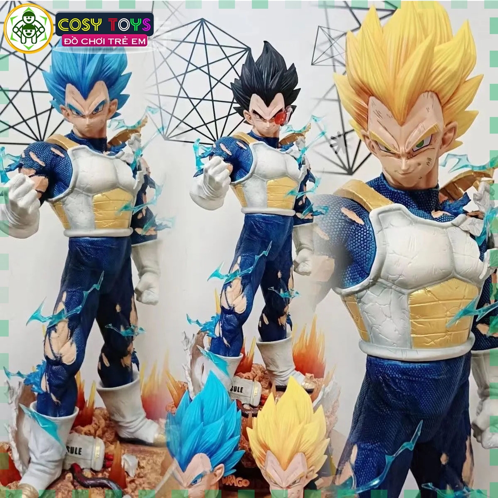 vẽ tranh tô màu son goku & vegeta supper saiyan blue | dragon ball supper -  YouTube