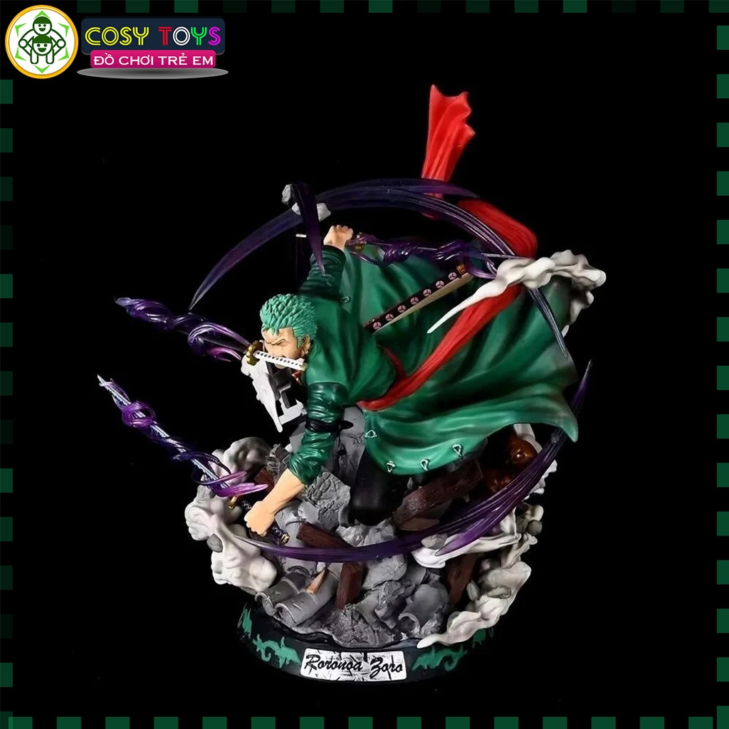 Mô Hình OnePiece Zoro wano hiệu ứng siêu đẹp - bản cao cấp - cao 31cm - nặng 3000gram - Figure OnePiece