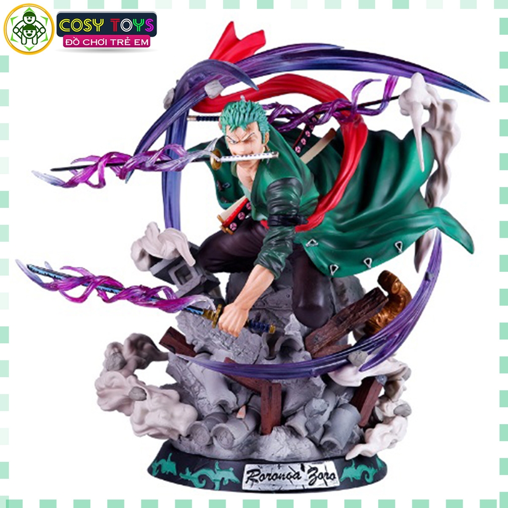 Mô Hình OnePiece Zoro wano hiệu ứng siêu đẹp - bản cao cấp - cao 31cm - nặng 3000gram - Figure OnePiece