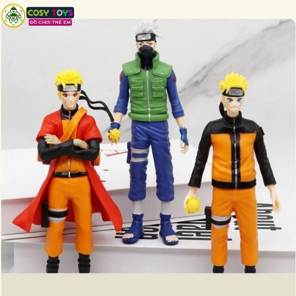 Mô hình Naruto bộ 6 các nhân vật Naruto - Cao 18cm - nặng 100gram - Figure Naruto