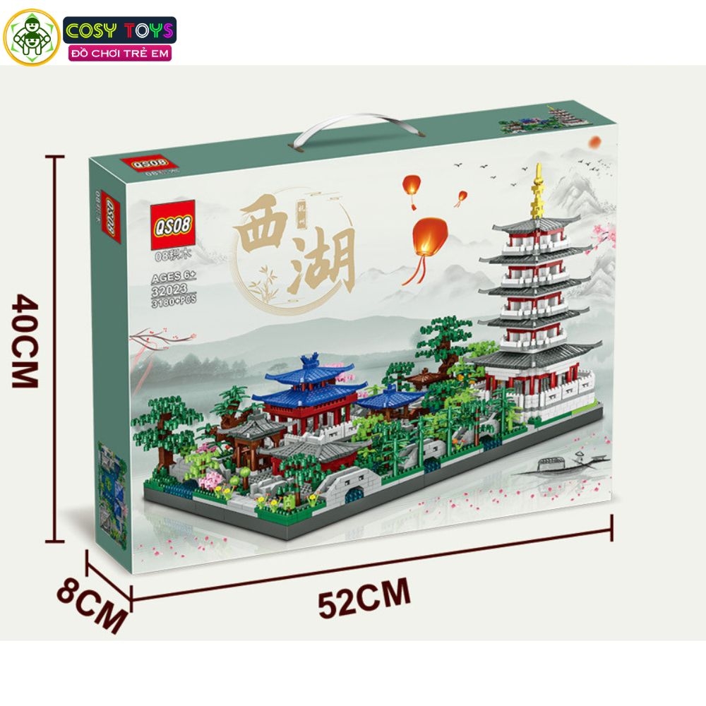 Đồ chơi lắp ghép xếp hình cung điện ánh trăng cỡ lớn với 3180 chi tiết