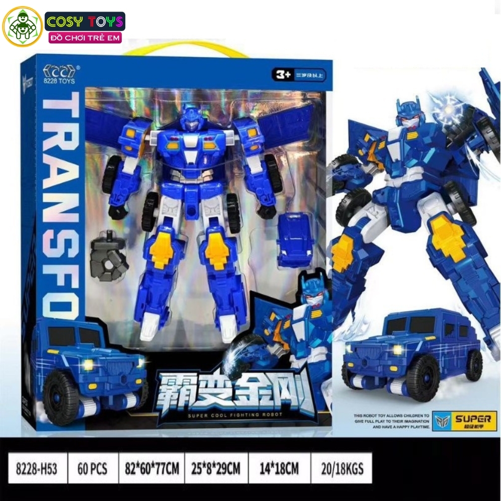 Đồ chơi robot biến hình thành xe quân sự cao cấp cho bé
