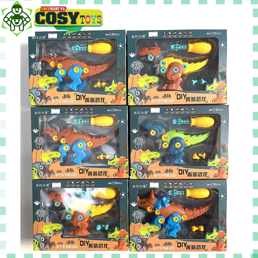 Hộp mô hình khủng long lắp ráp