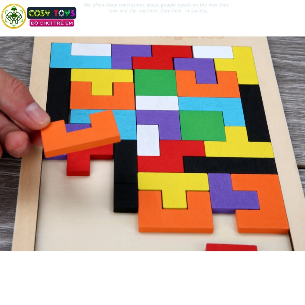 Đồ chơi bảng gỗ xếp tư duy sáng tạo cho bé