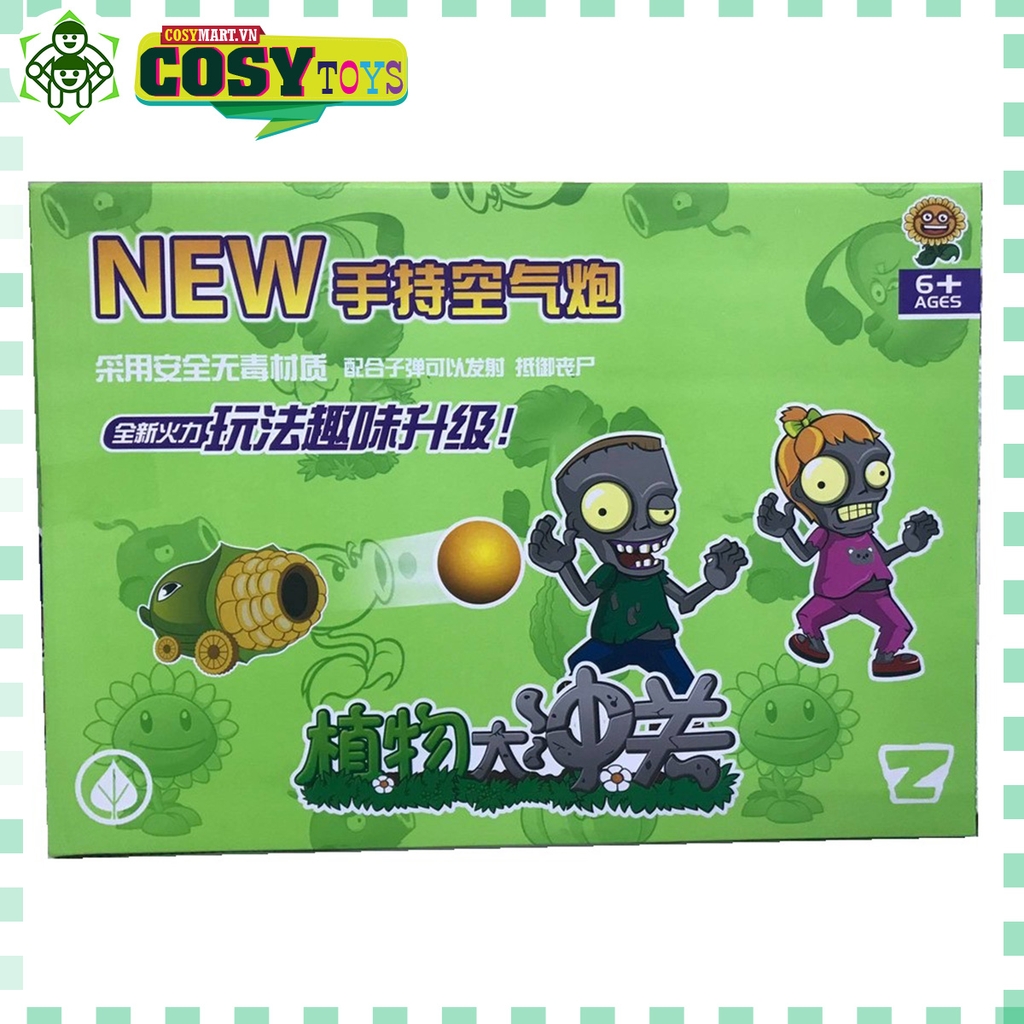 Đồ chơi bắn bóng xốp hơi zoombie cho bé