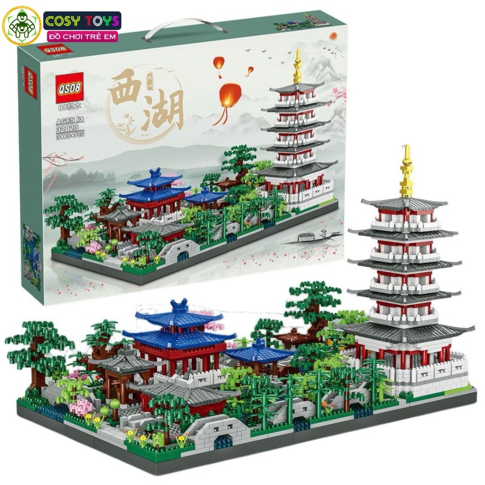 Đồ chơi lắp ghép xếp hình cung điện ánh trăng cỡ lớn với 3180 chi tiết