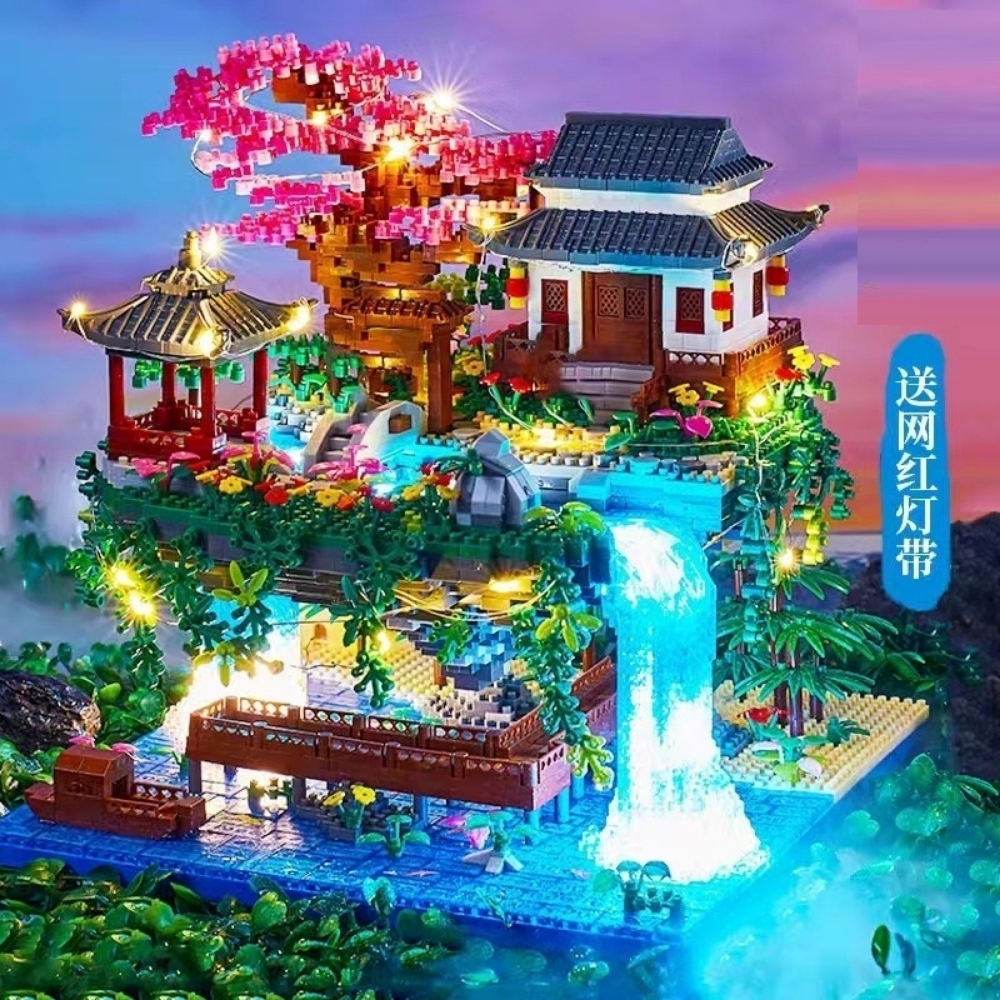 Đồ chơi lắp ghép xếp hình cung điện Hội quán anh đào cỡ lớn với 3320 chi tiết