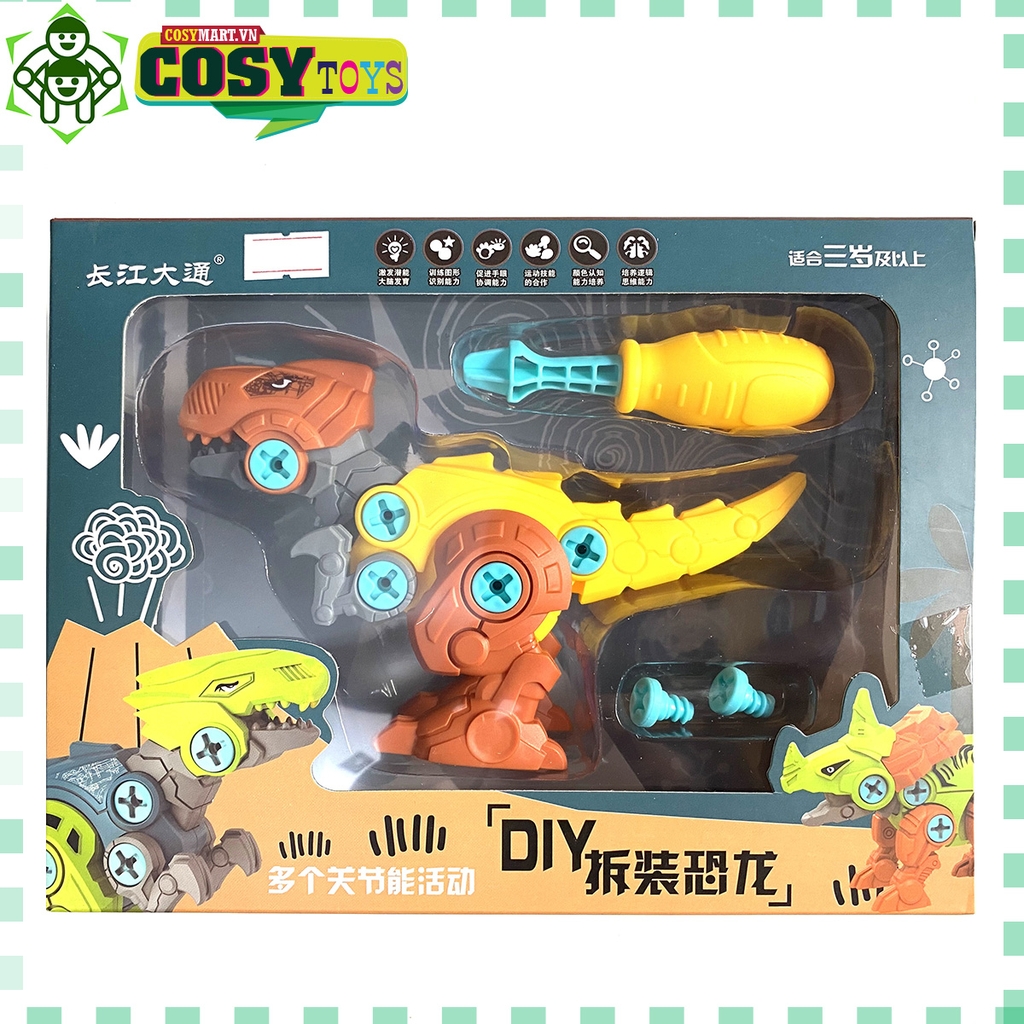 Hộp mô hình khủng long lắp ráp