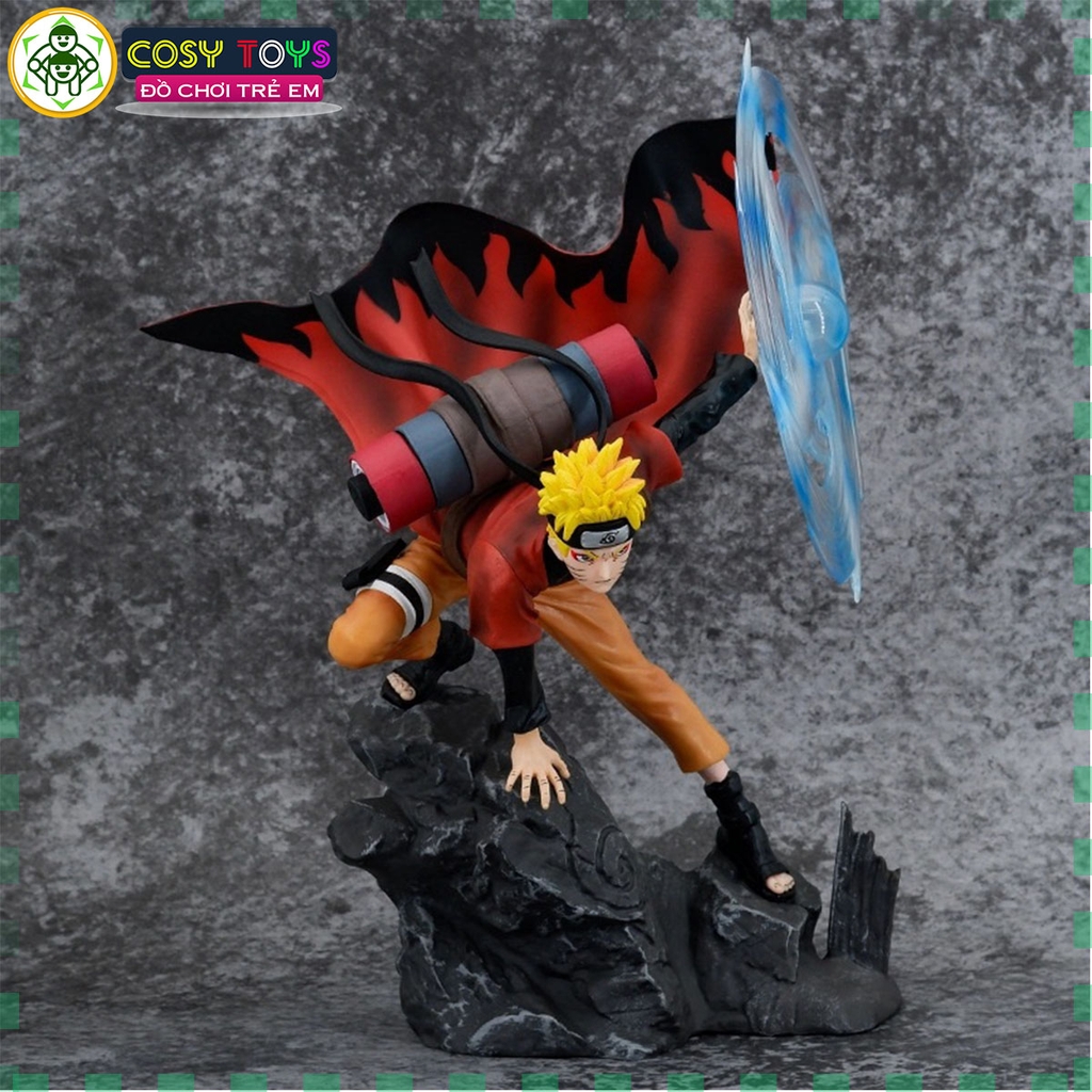Mô hình Naruto hiền nhân trạng thái chiến đấu cao 32cm nặng 910 gram - Figure Naruto - Hộp màu