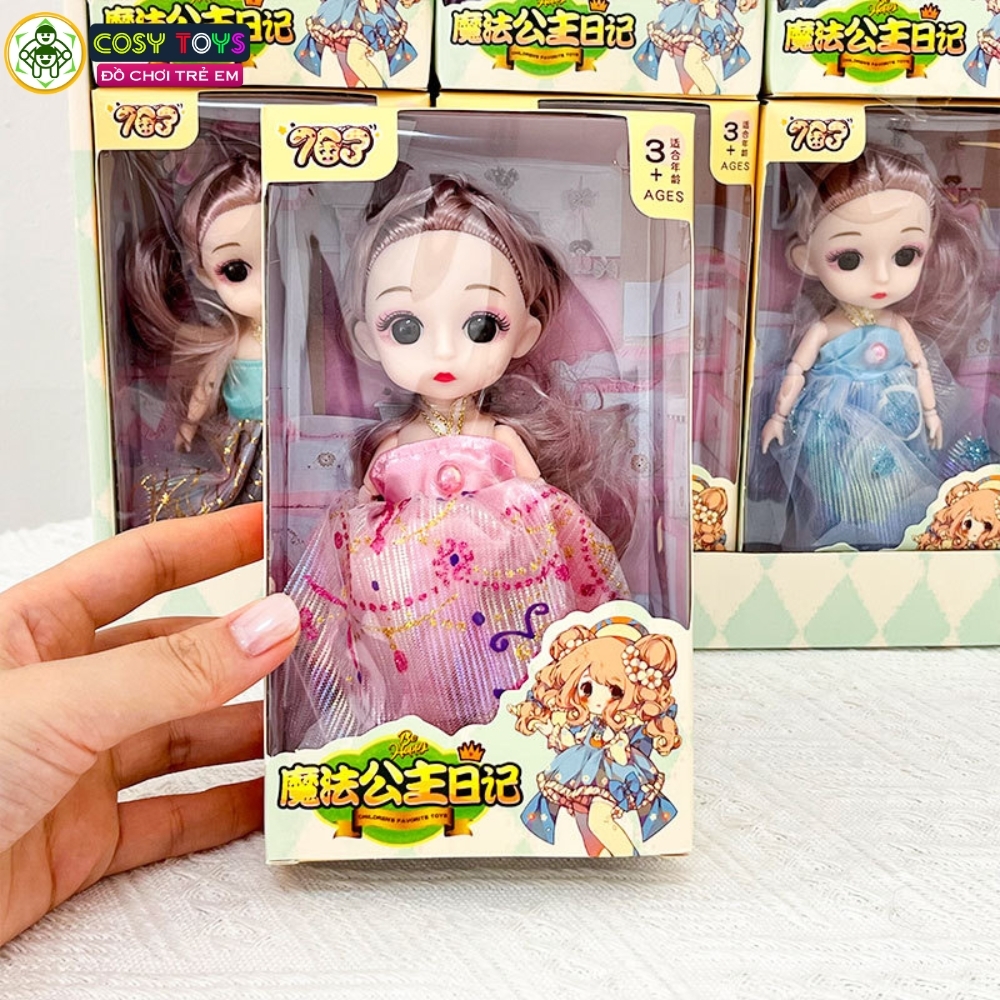 Hộp búp bê mặc váy siêu dễ thương