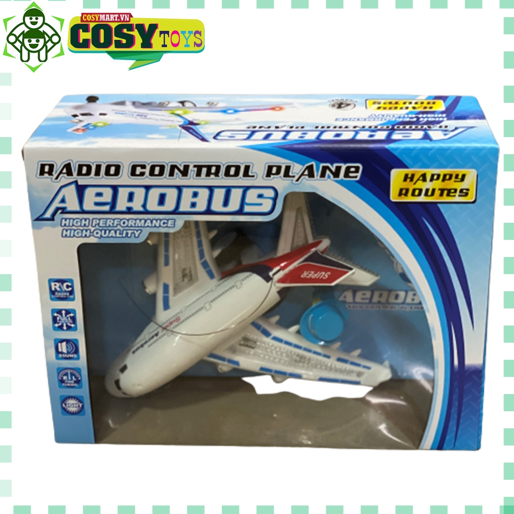 Máy bay AeroBus điều khiển từ xa có đèn và âm thanh cho bé