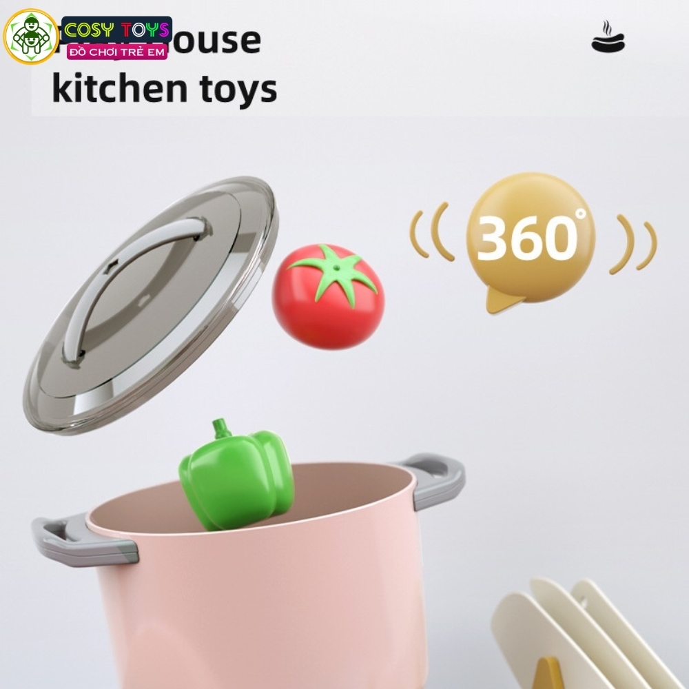 Đồ chơi các dụng cụ nhà bếp nấu ăn 39 chi tiết đẹp cho bé