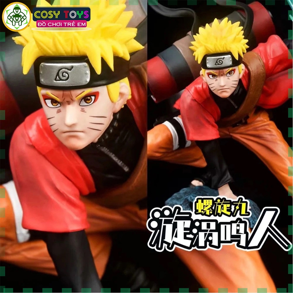 Mô hình Naruto hiền nhân trạng thái chiến đấu cao 32cm nặng 910 gram - Figure Naruto - Hộp màu