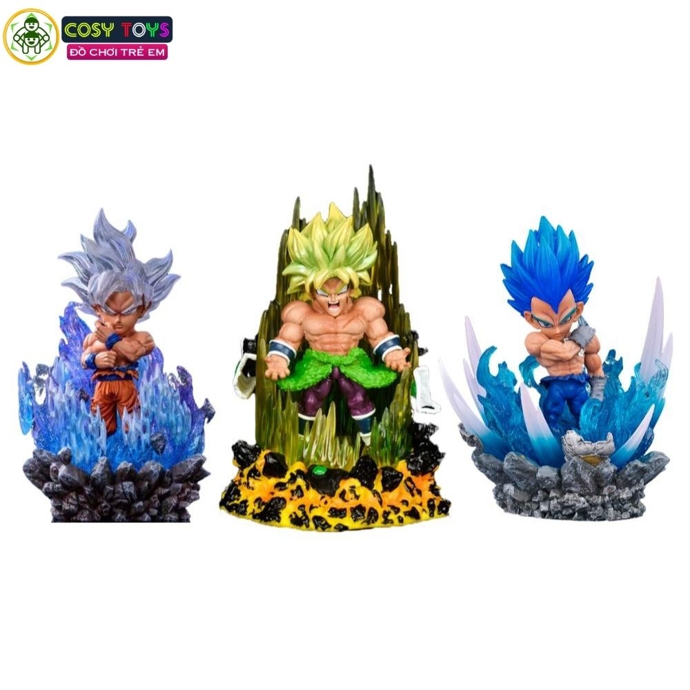 Mô hình đồ chơi - Vegeta Super Saiyan , có đèn Led , cao 11cm - Dragon Ball