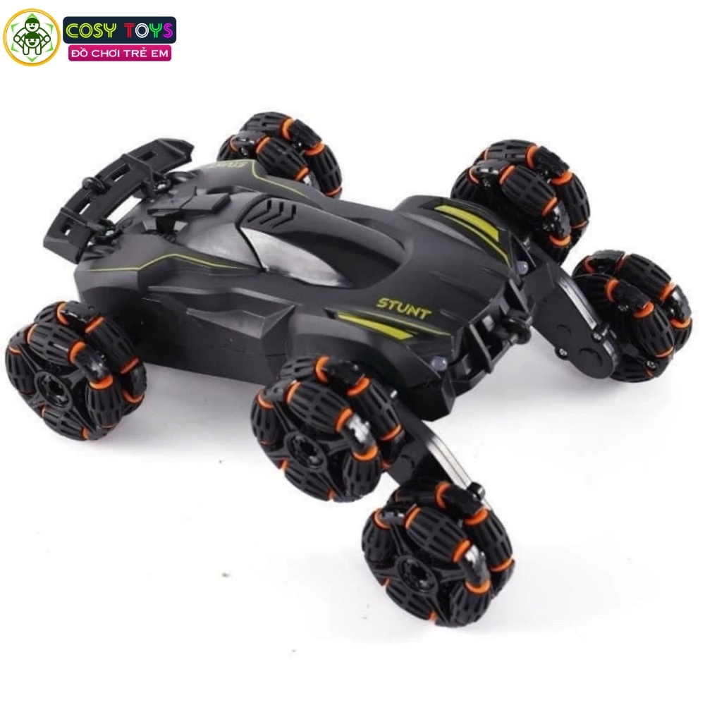 Đồ chơi xe đua stunt 6 bánh mẫu mới điều khiển từ xa 360 độ có phun khói và cử chỉ tay cho bé