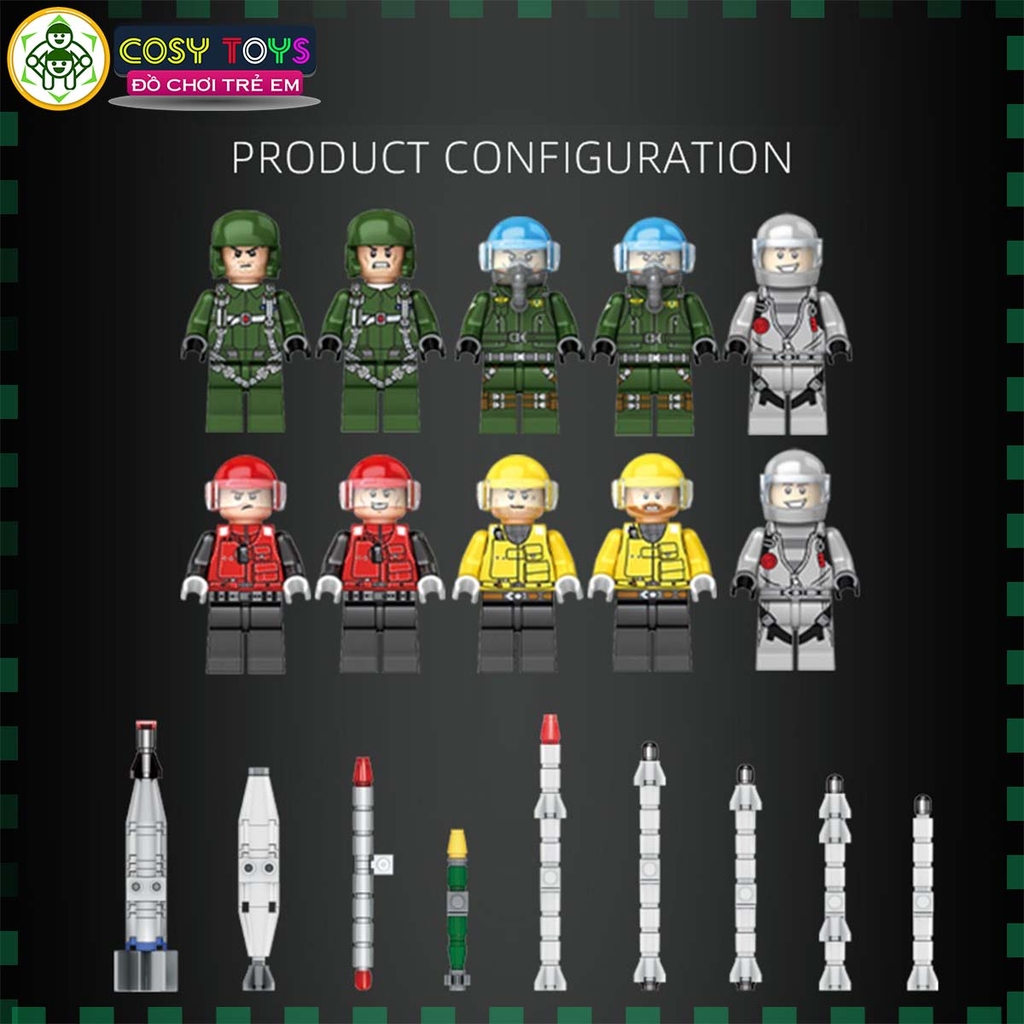 Đồ chơi lắp ghép xếp hình máy bay tiêm kích phản lực J-15 Flying Shark mẫu lớn cao cấp với 1268 mảnh ghép