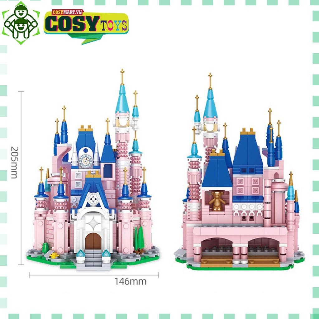 CÓ SẴN) lắp ráp mô hình 16008 Lâu Đài Disney Land Disney princess castle  6005 | Shopee Việt Nam