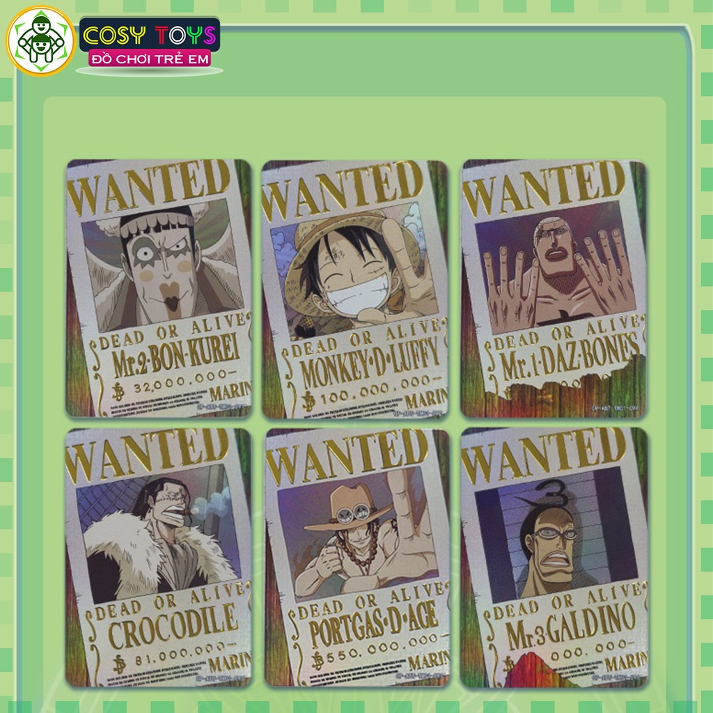 Bộ đồ chơi thẻ bài các nhân vật One Pieces
