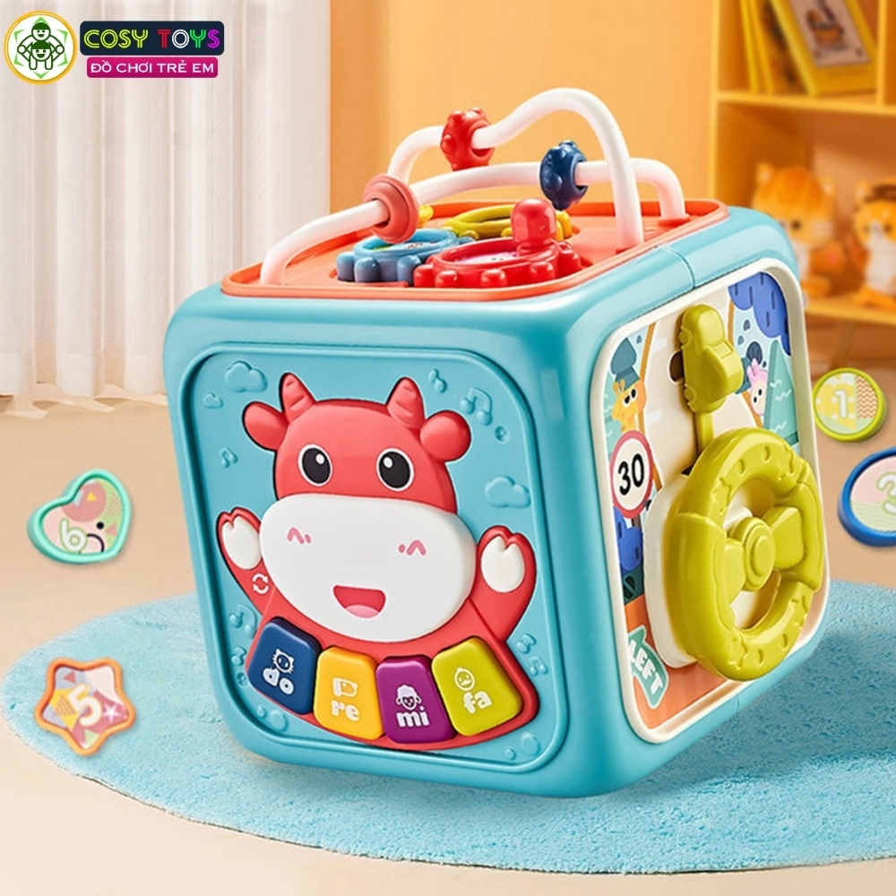 Đồ chơi hộp âm nhạc đa chức năng vui nhộn nhiều trò chơi sáng tạo và tư duy dành cho các bé từ 3 tuổi trở lên