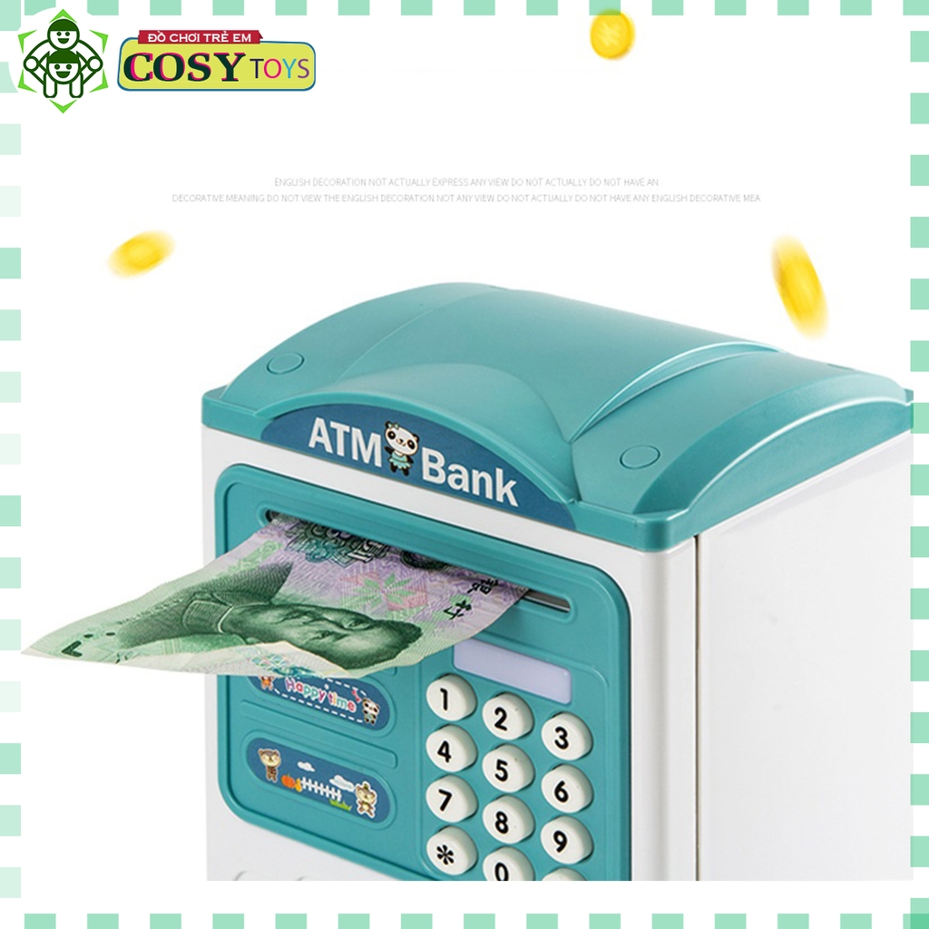 Đồ chơi két sắt mở bằng mã số và vân tay cho bé