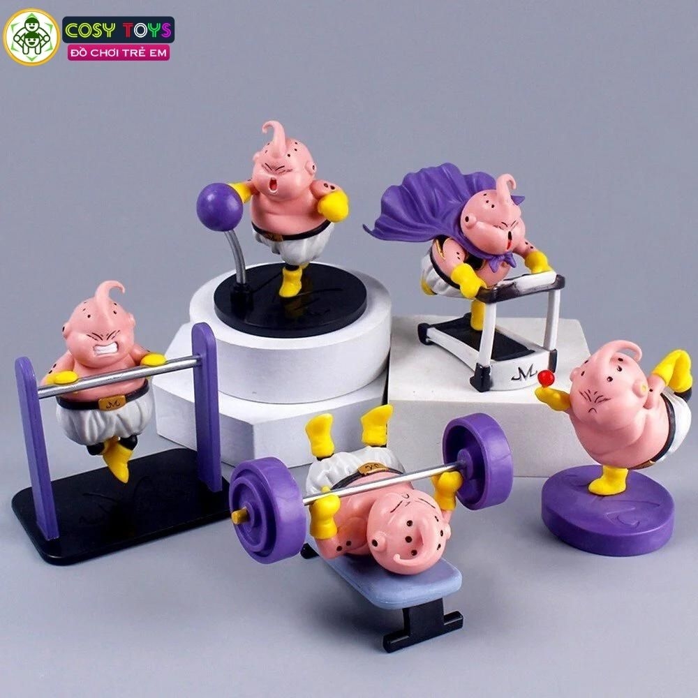 Mô hình DragonBall MaBu tập chạy siêu dễ thương cao 10cm