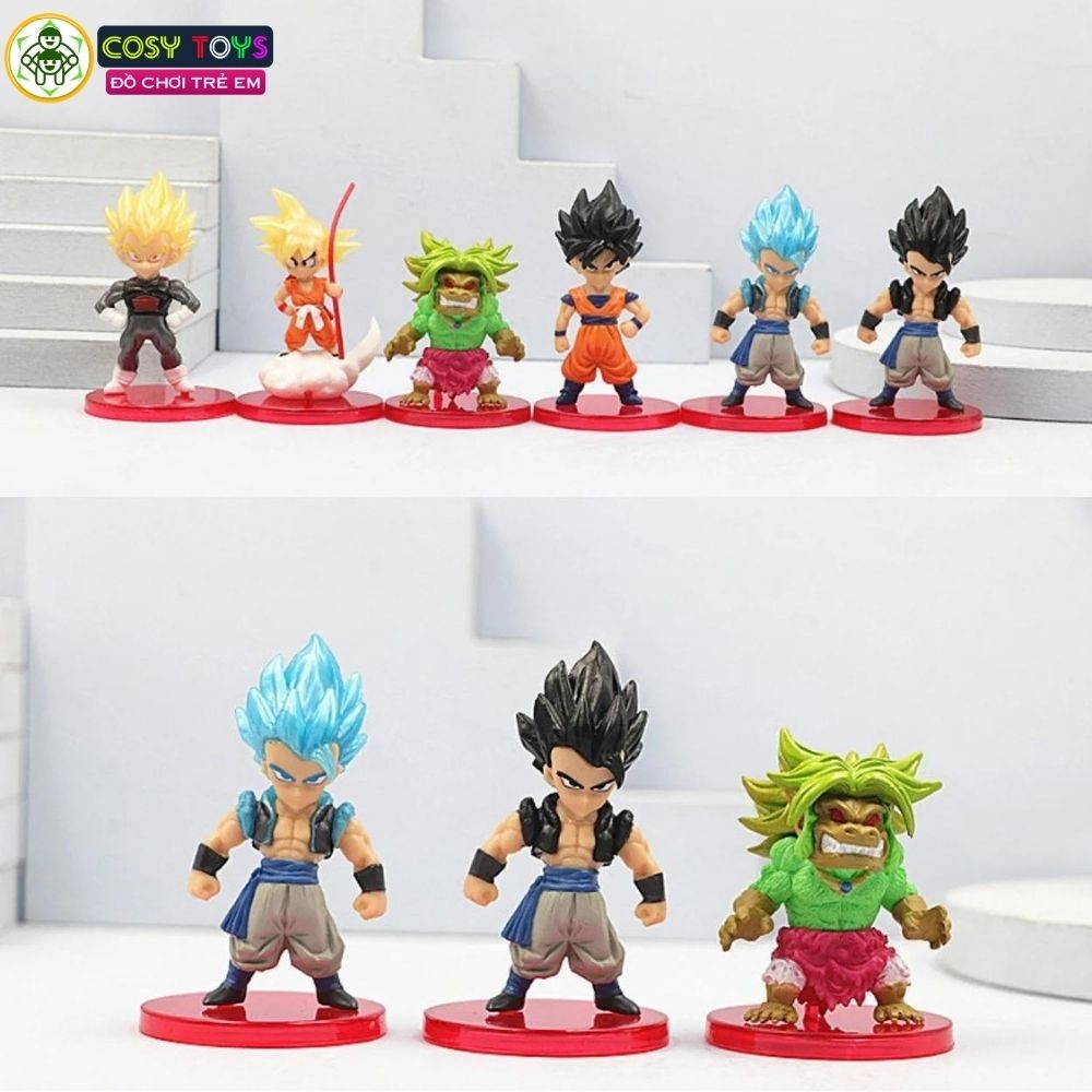 Mô hình DragonBall Bộ 18 nhân Vật Chibi Dragon ball - Cao 6-7cm - nặng 350gram - Dragon Ball