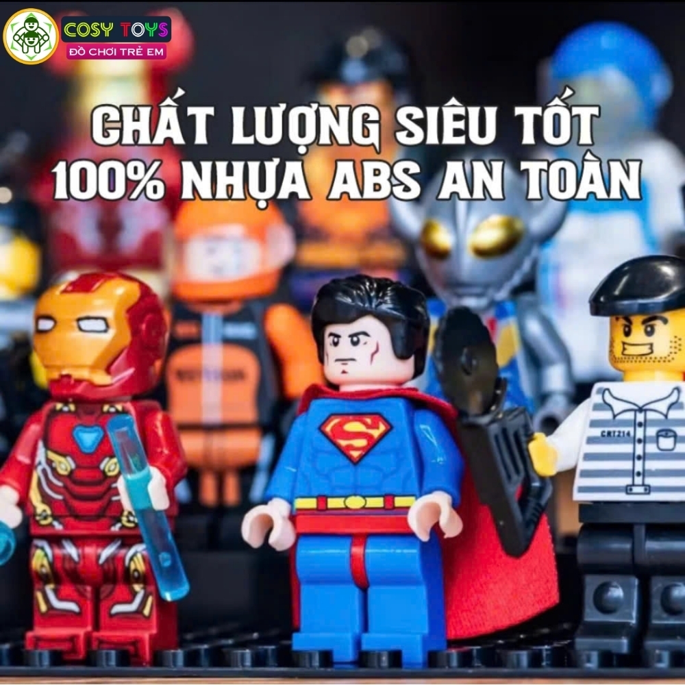 Đồ chơi xếp hình lắp ráp các nhân vật mini siêu anh hùng a.venger với 20 mẫu cho bé