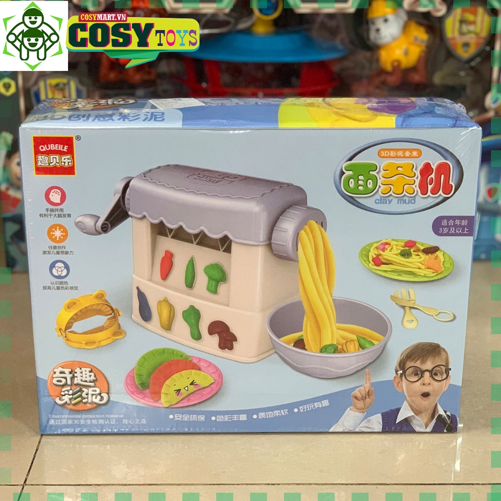 ĐỒ CHƠI ĐẤT NẶN MÁY LÀM MỲ Ý VÀ CÁC MÓN ĂN CHO BÉ