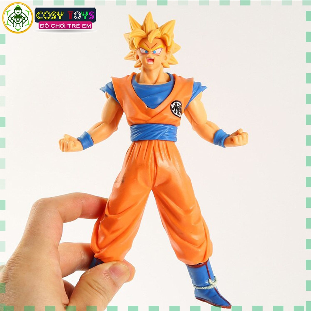 Mô hình Dragon Ball Songoku tóc vàng dang tay cao 17cm - Bản Bộ - Dragon Ball