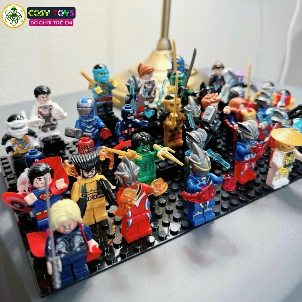 Đồ chơi xếp hình lắp ráp các nhân vật mini siêu anh hùng a.venger với 20 mẫu cho bé