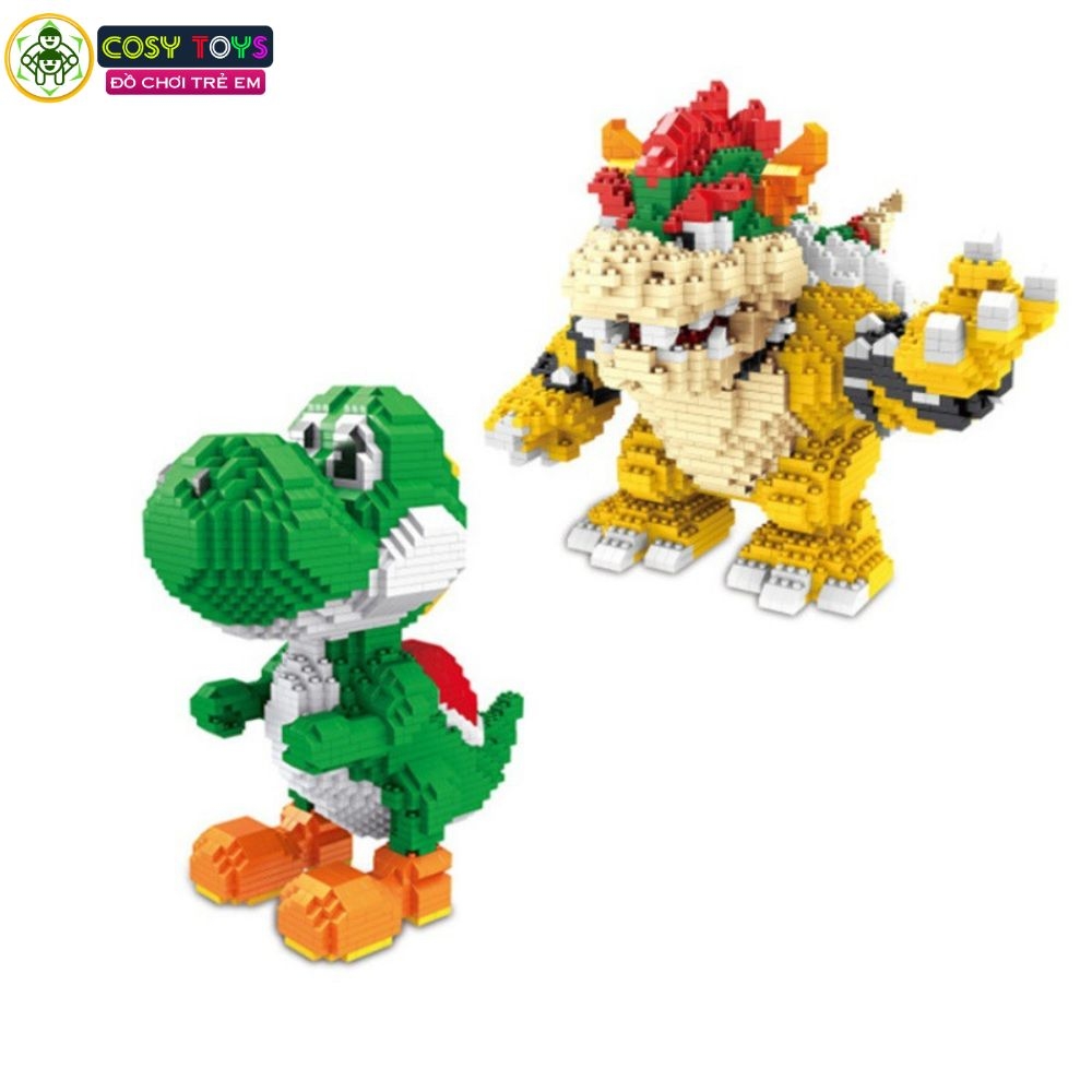 Đồ chơi lắp ghép xếp hình các nhân vật trong game Mario với 2000-2200 chi tiết