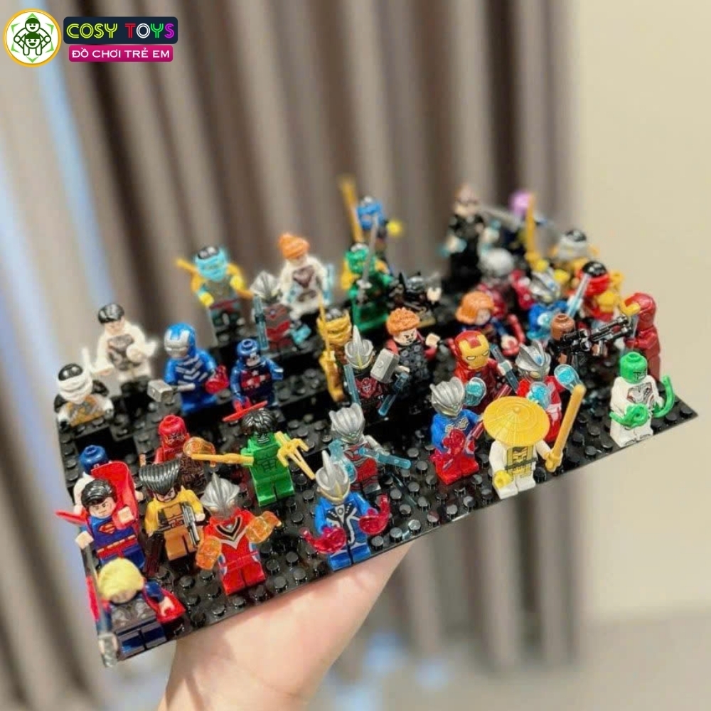 Đồ chơi xếp hình lắp ráp các nhân vật mini siêu anh hùng a.venger với 20 mẫu cho bé