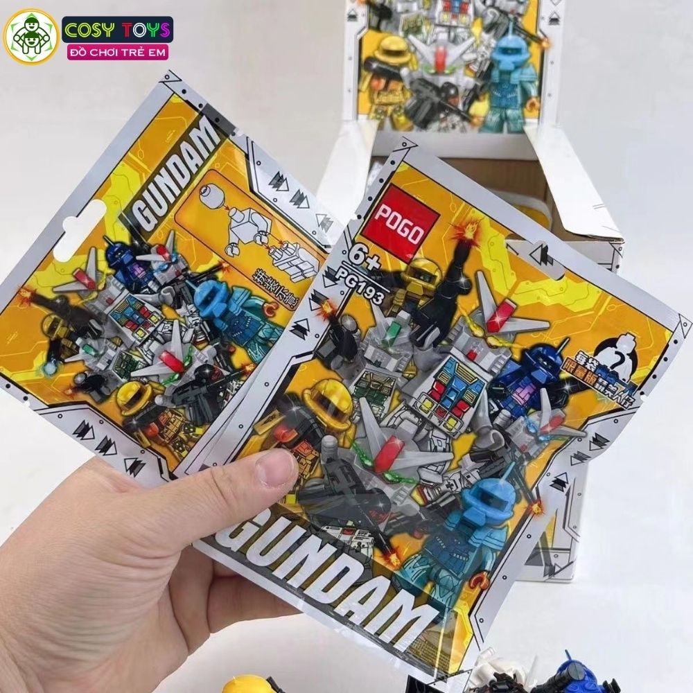 Đồ chơi lắp ghép xếp hình các nhân vật Gundam nhỏ