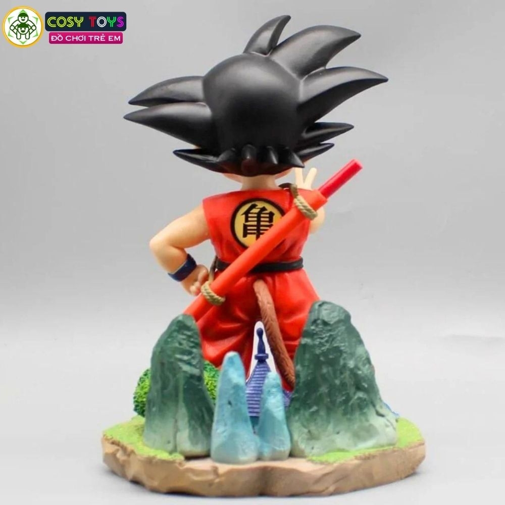 Mô hình DragonBall Goku Kid đứng chào - cao 19cm - ngang 13cm - nặng 450gram - Phụ kiện : tay thay thế