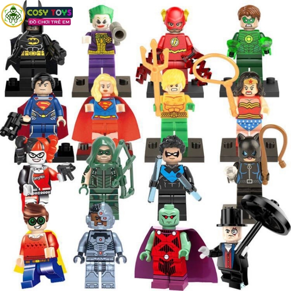 Đồ chơi xếp hình lắp ráp các nhân vật mini siêu anh hùng a.venger với 20 mẫu cho bé