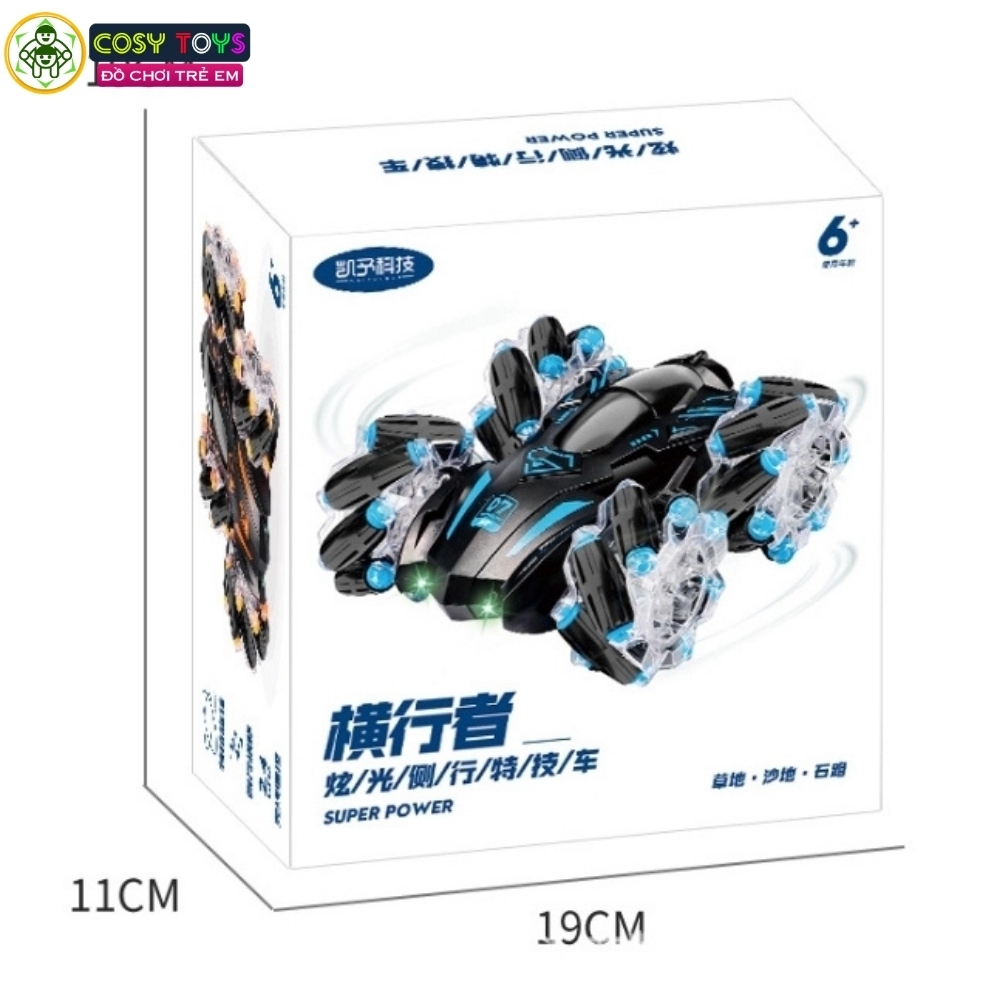 Đồ chơi xe đua stunt điều khiển từ xa 360 độ có phun khói và cử chỉ tay cho bé