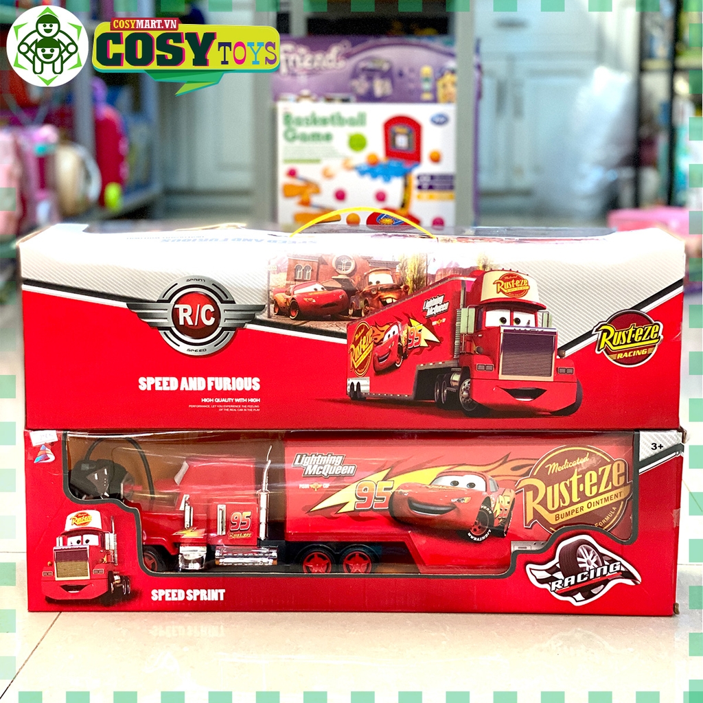 Xe contenor điều khiển từ xa 04 chiều màu đỏ cực đẹp cho bé